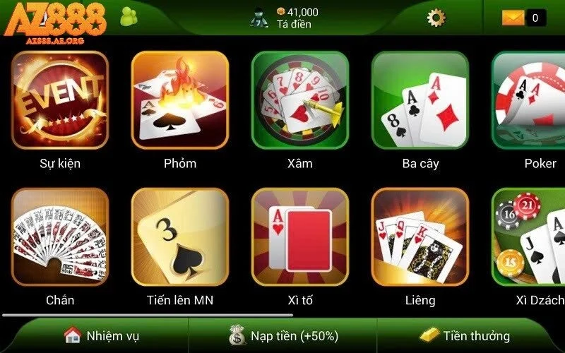 Top game bài được khách hàng ưa chuộng nhất